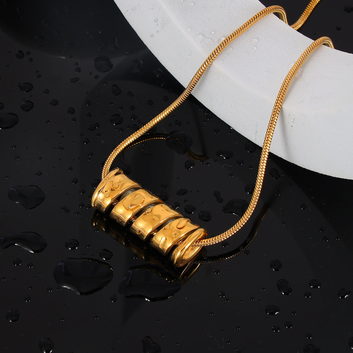 Spiral Spring Snake Chain Necklace