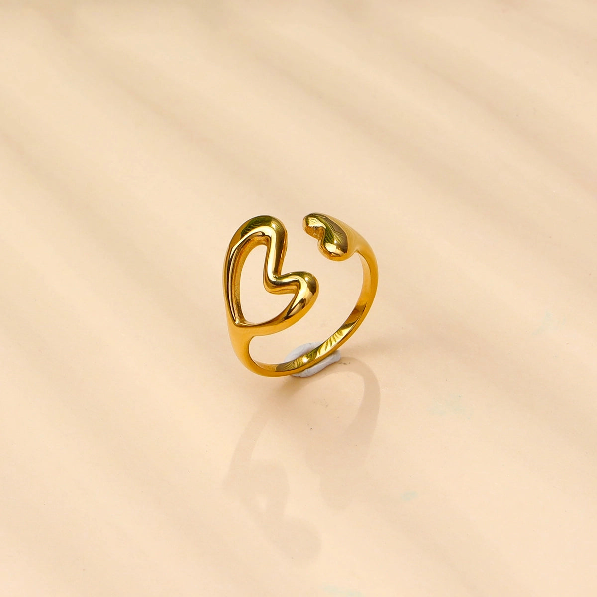 Heart Shaped Open Ring