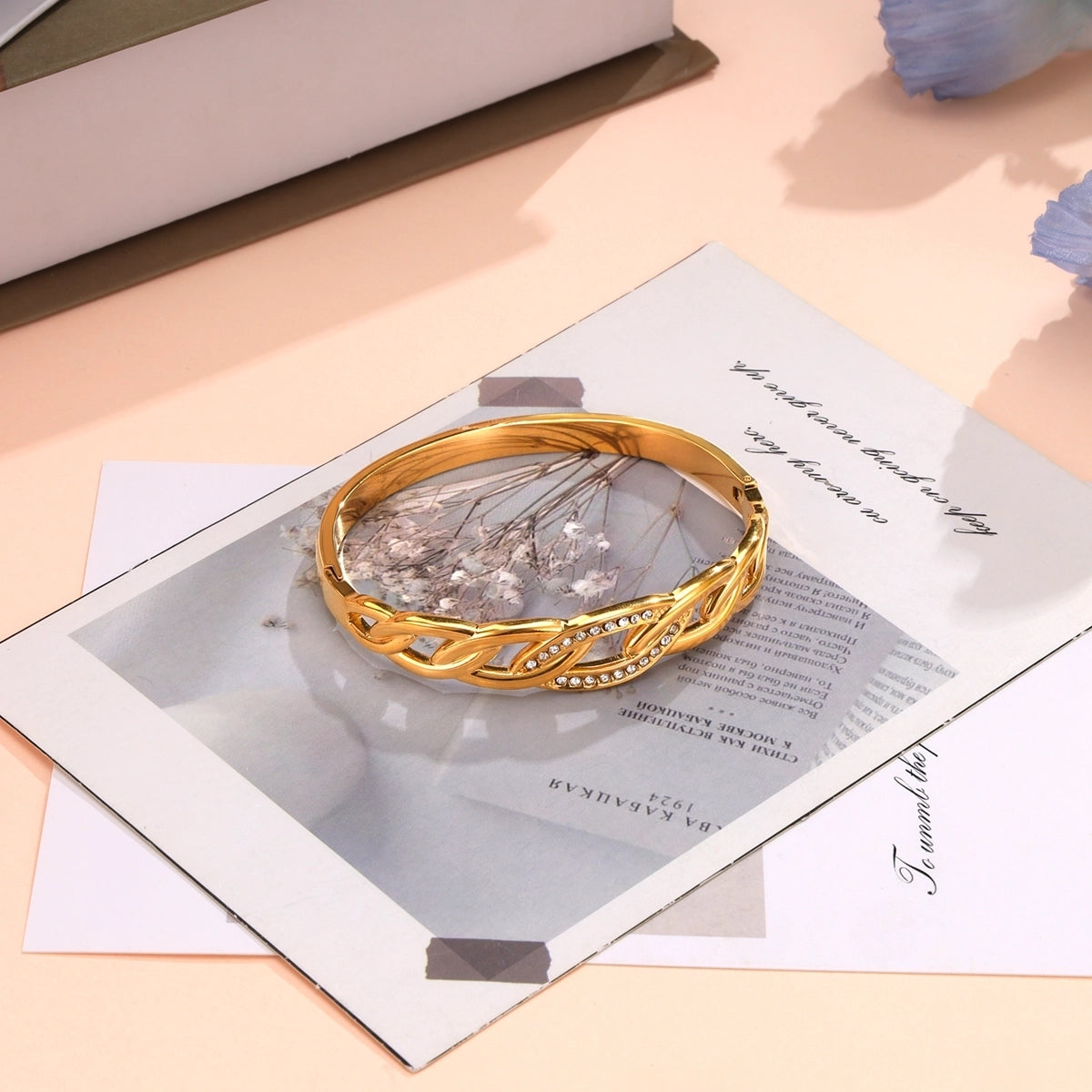 Zircon Chain Link Bracelet Bangle