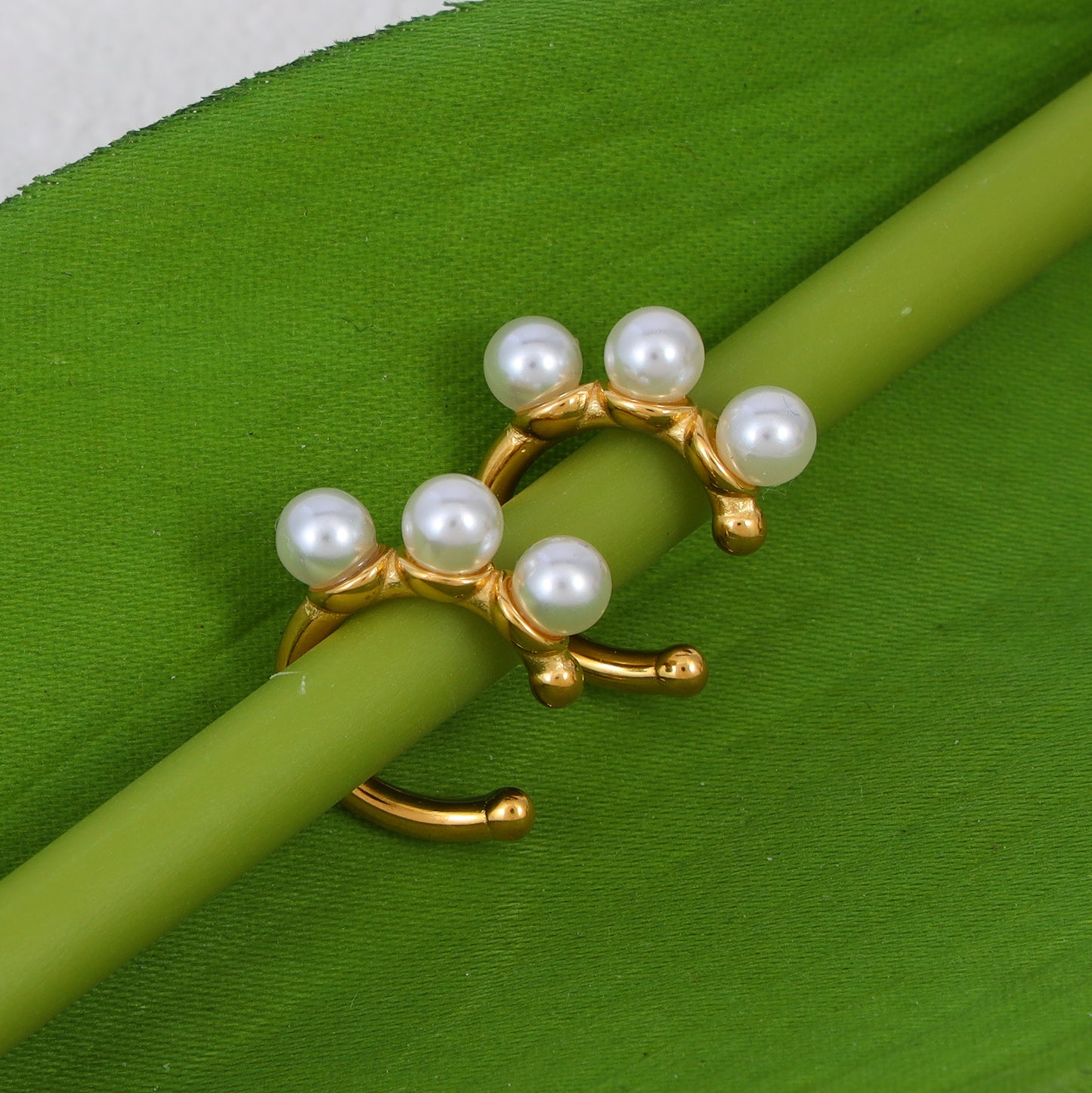 Pearl Cuff Earrings