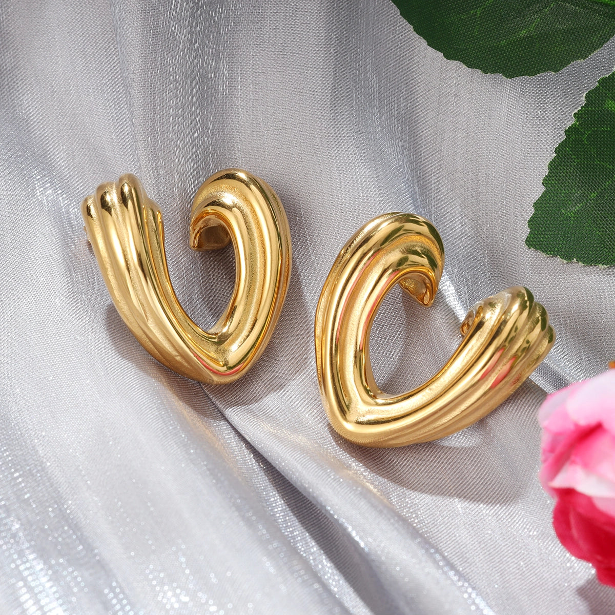 Heart Stud Earrings