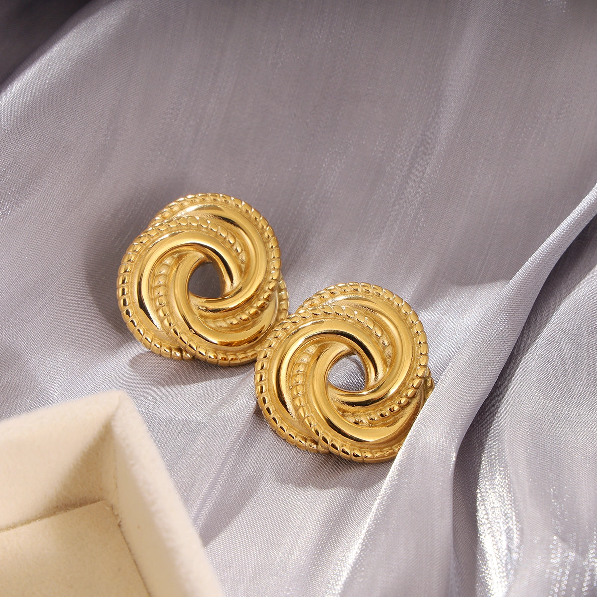 Spiral Wrap Stud Earrings