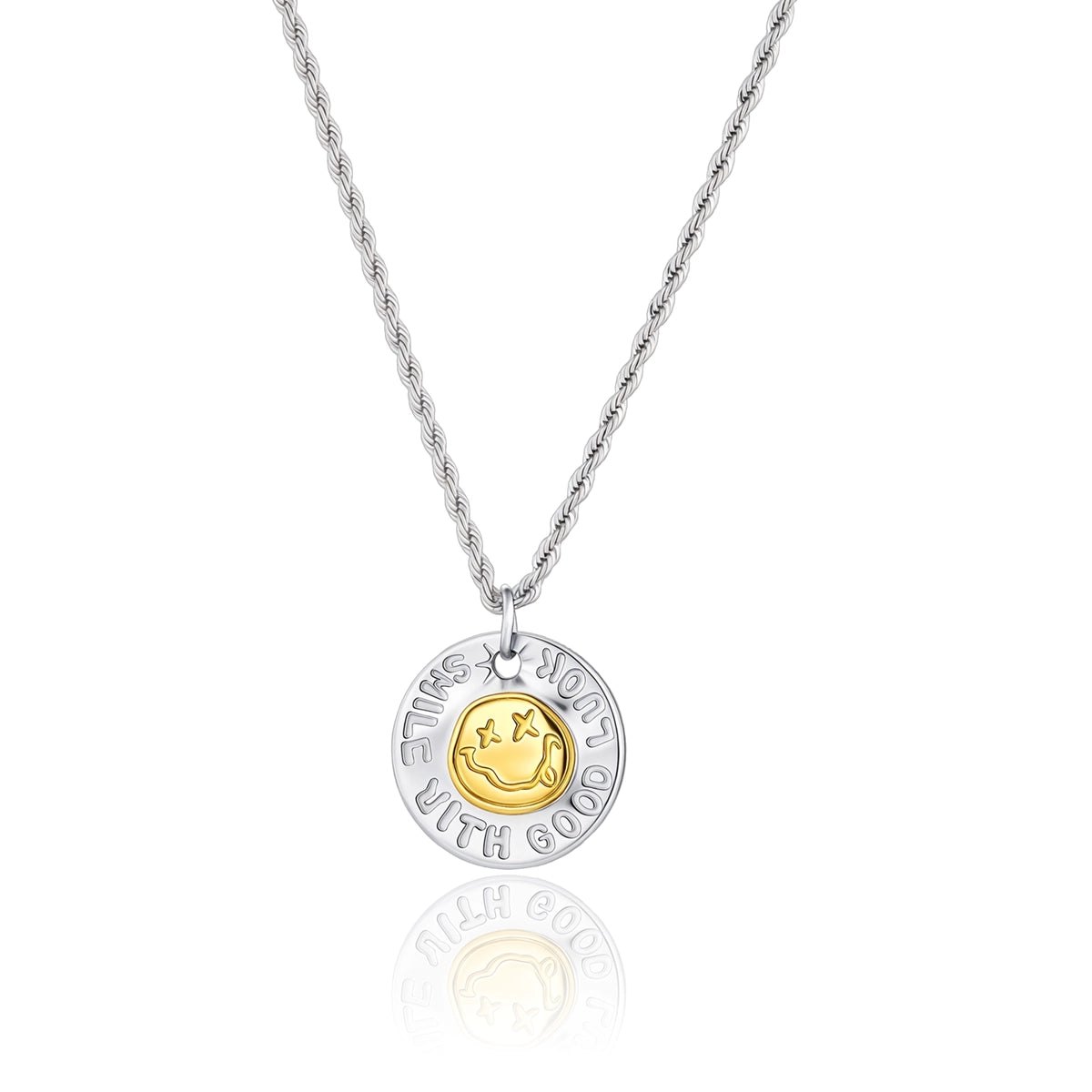 Smiling Good Luck Pendant Necklace