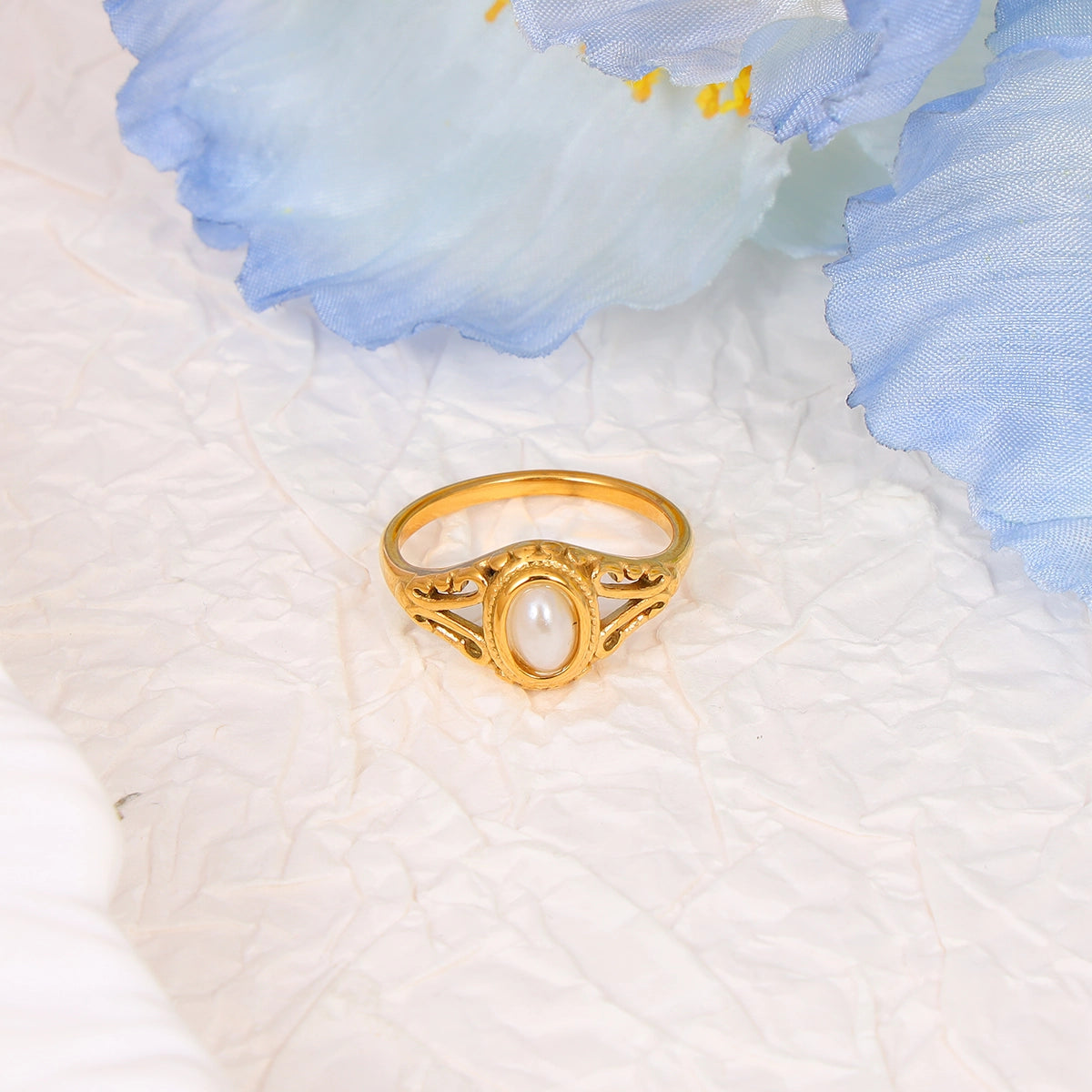 Imitation Pearl Ring