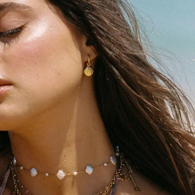 Shell Pendant Earrings