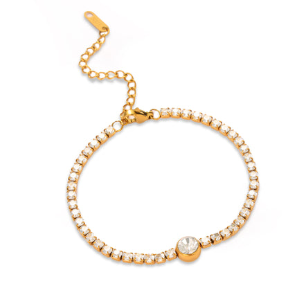 Zircon Chain Bracelet