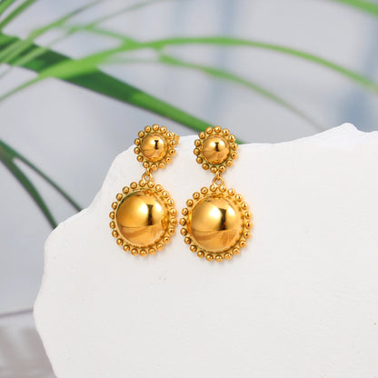 Half Round Ball Earrings