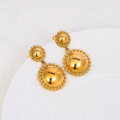 Half Round Ball Earrings