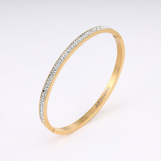 JJDreams Rhine Stone Open Bracelet