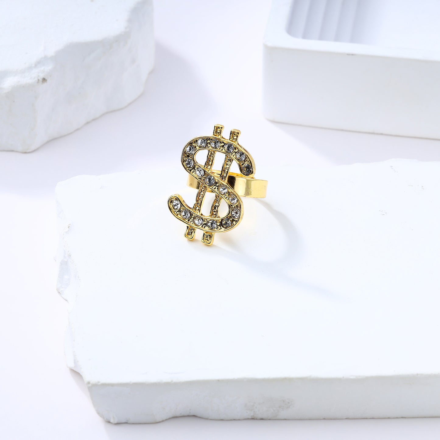 JJDreams Rhine Stone Adjustable Ring