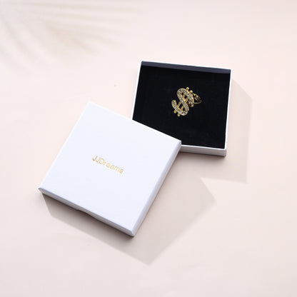 JJDreams Rhine Stone Adjustable Ring