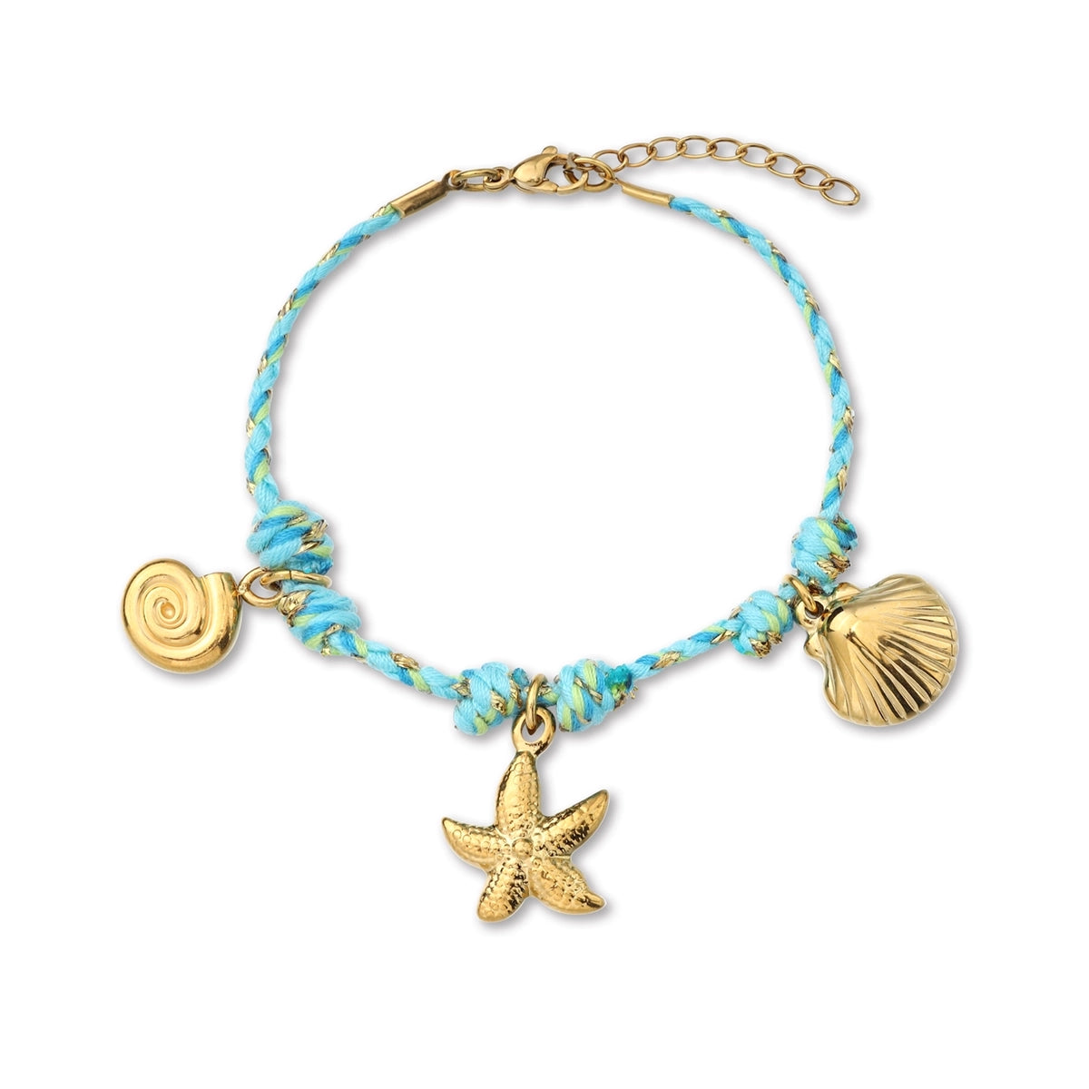 Ocean Summer Pendant Colorful Rope Bracelet