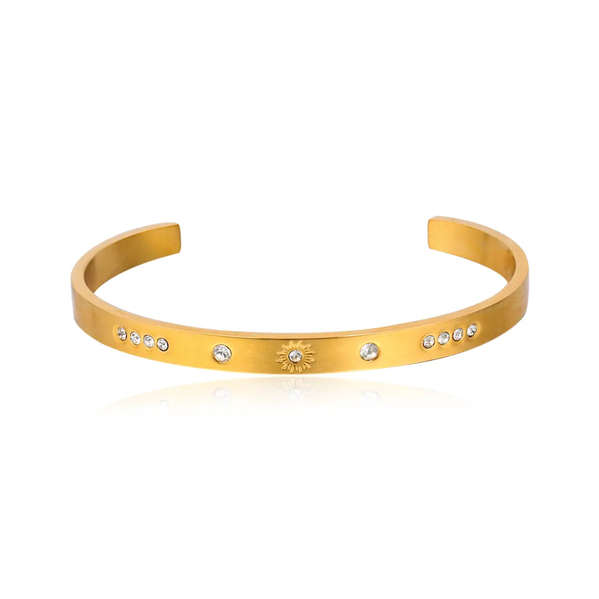 Sunset Boulevard Gold Cuff Bracelet