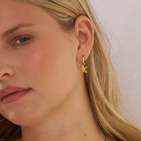 Starfish Pendant Earrings