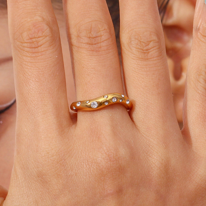 Zircon Gold Ring