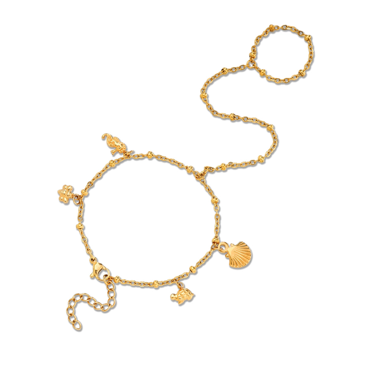 Ocean Summer Ring Hand Chain