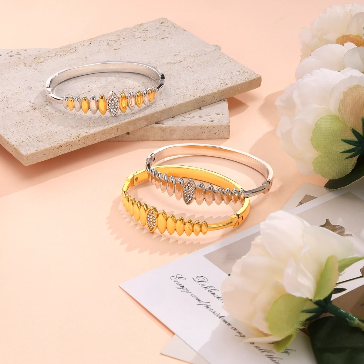 Marquise Shape Bracelet Bangle