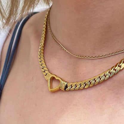 Heart Clavicle Chain Necklace