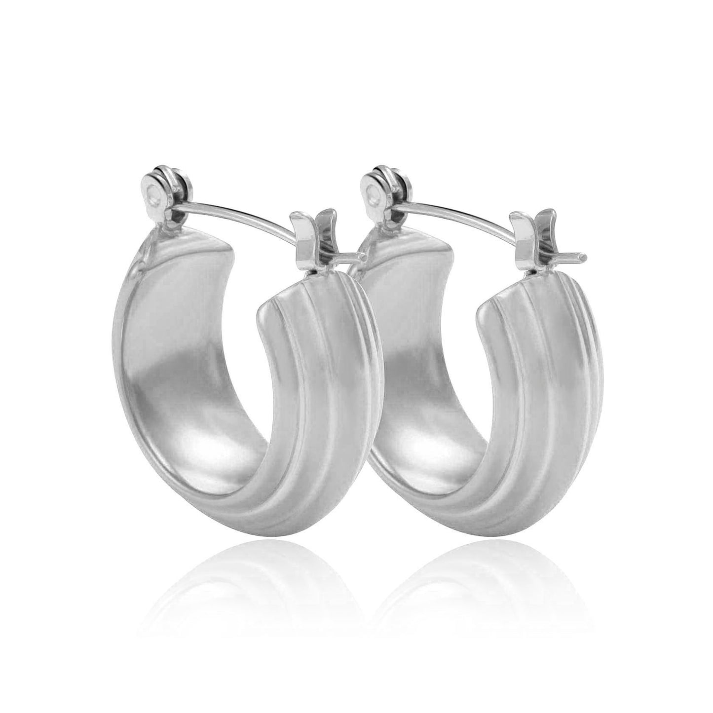 Contour Hoop Earrings