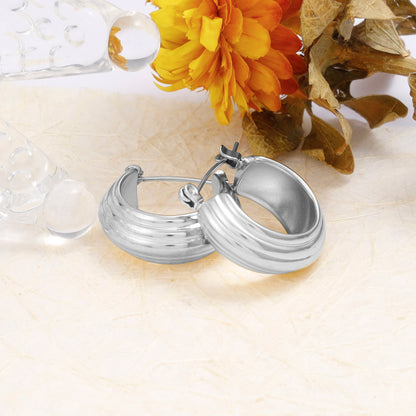 Contour Hoop Earrings