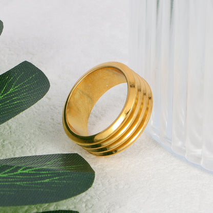 Triple Ribbed Ring