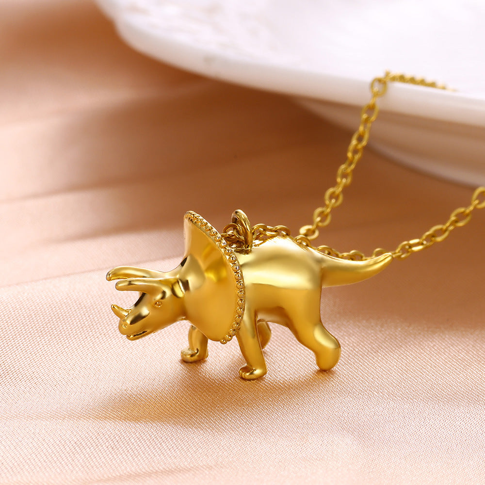 Ceratopsian Pendant Necklace