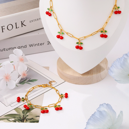 Red Cherry Necklace