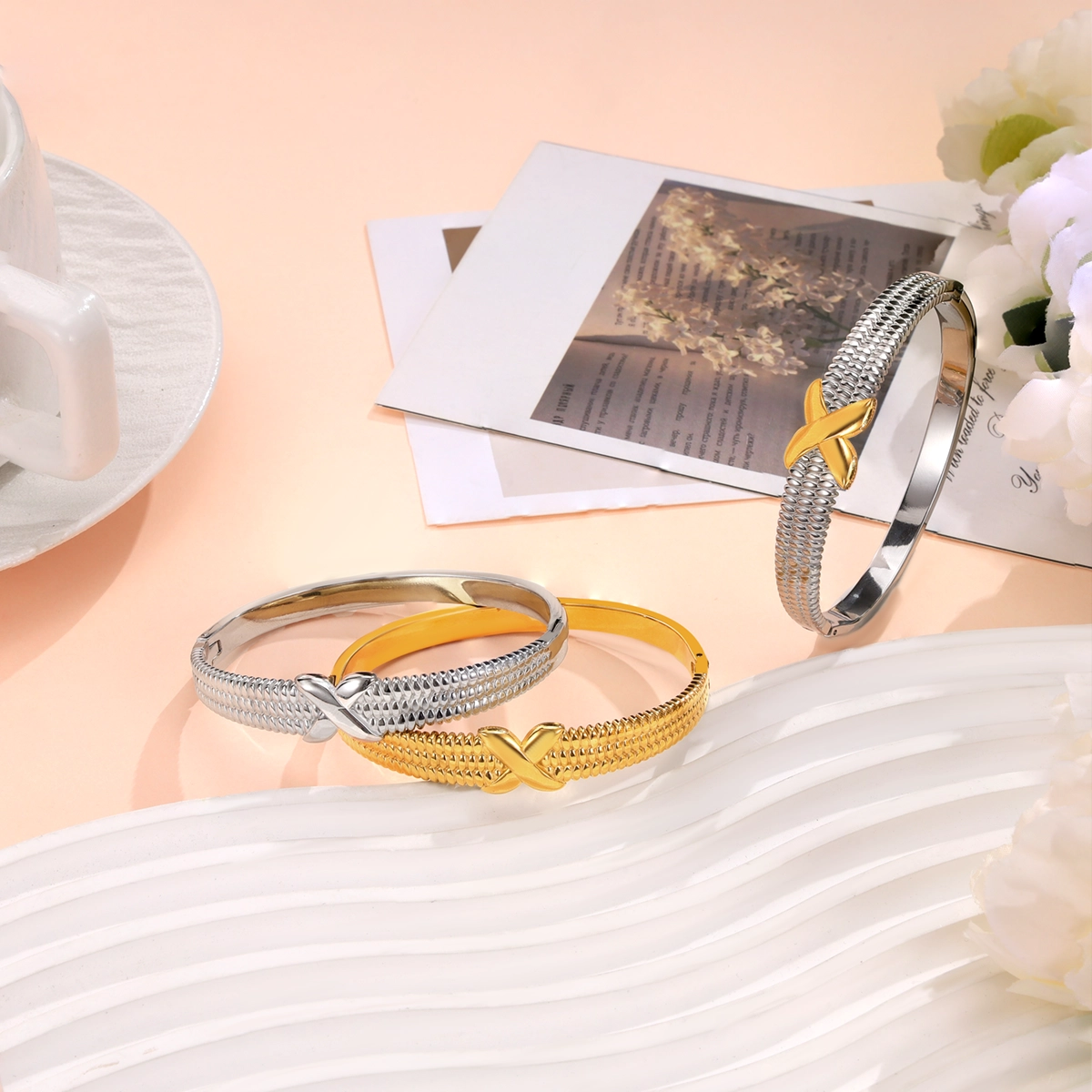 X Symbol Bracelet Bangle