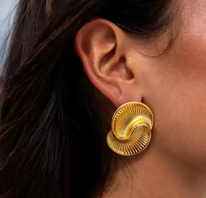 Spiral Stud Earrings