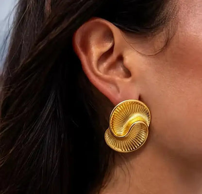 Spiral Stud Earrings