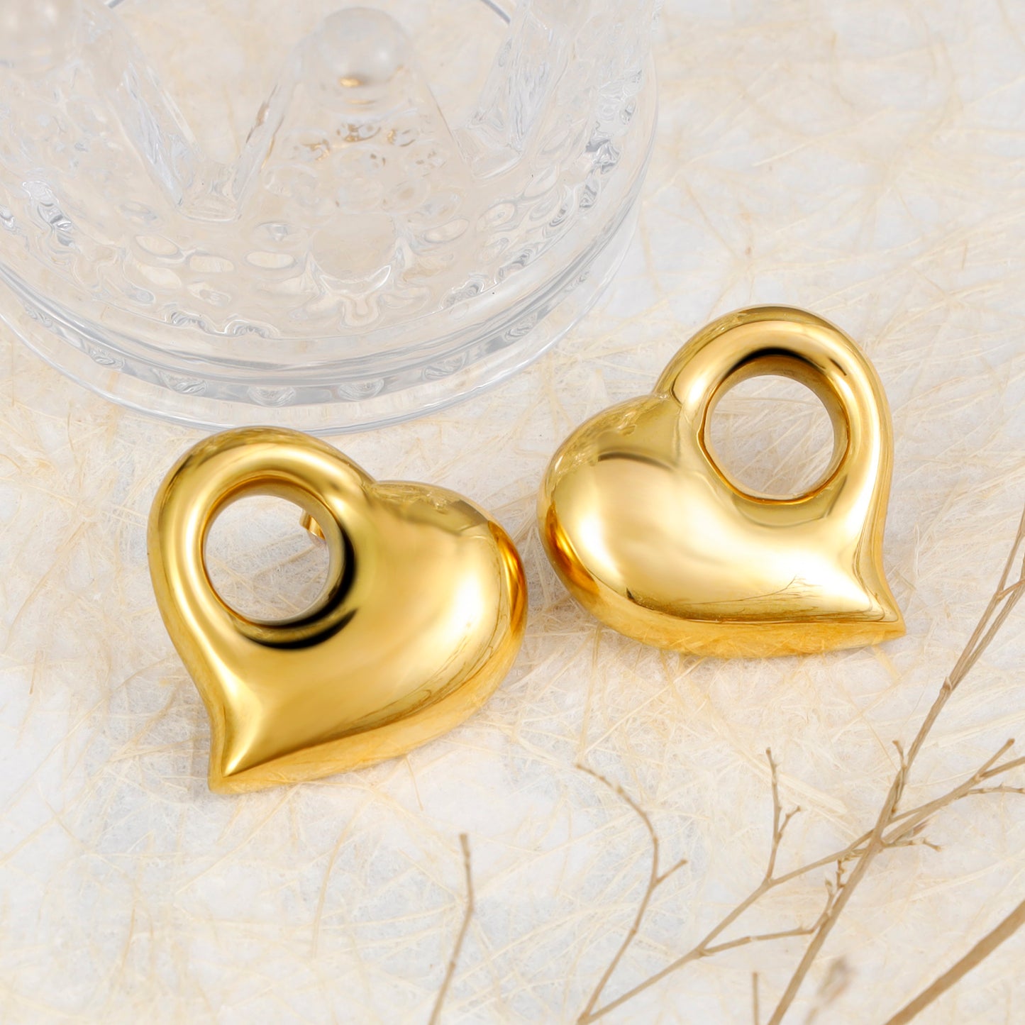 Heart Stud Earrings