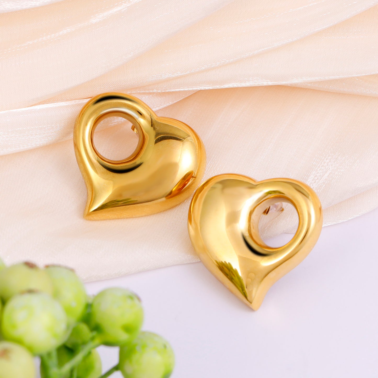 Heart Stud Earrings