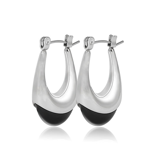 Contour Hoop Earrings