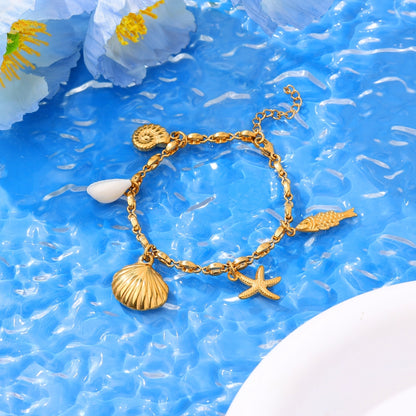 Ocean Shell Starfish Bracelet