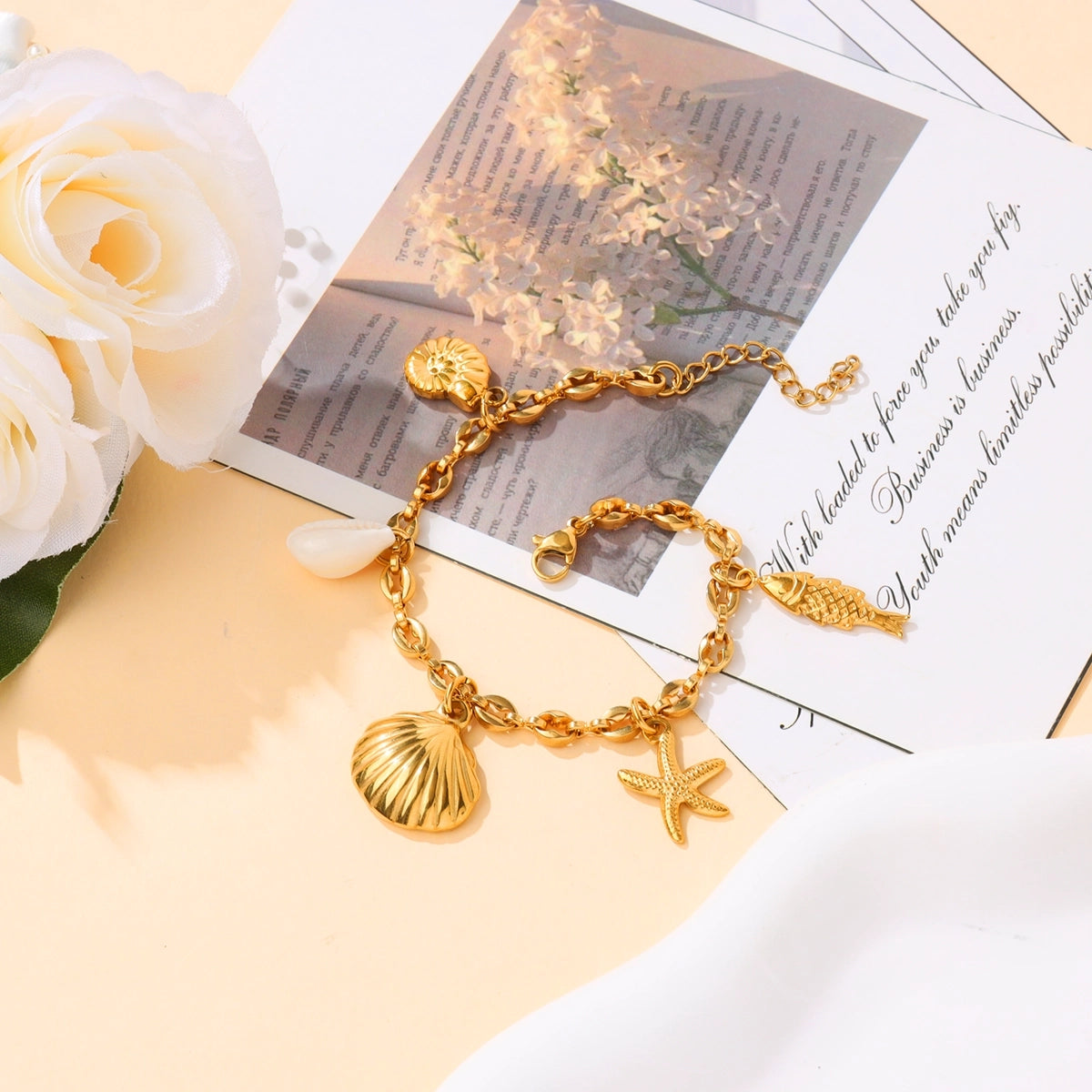 Ocean Shell Starfish Bracelet