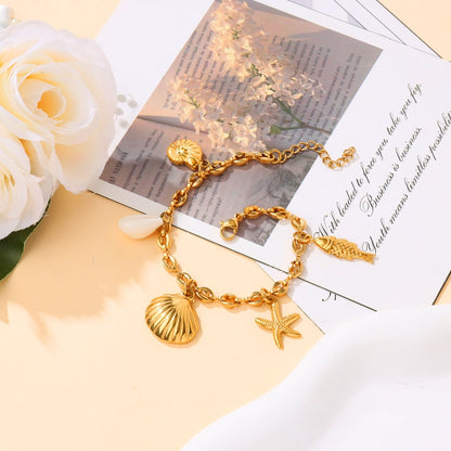 Ocean Shell Starfish Bracelet
