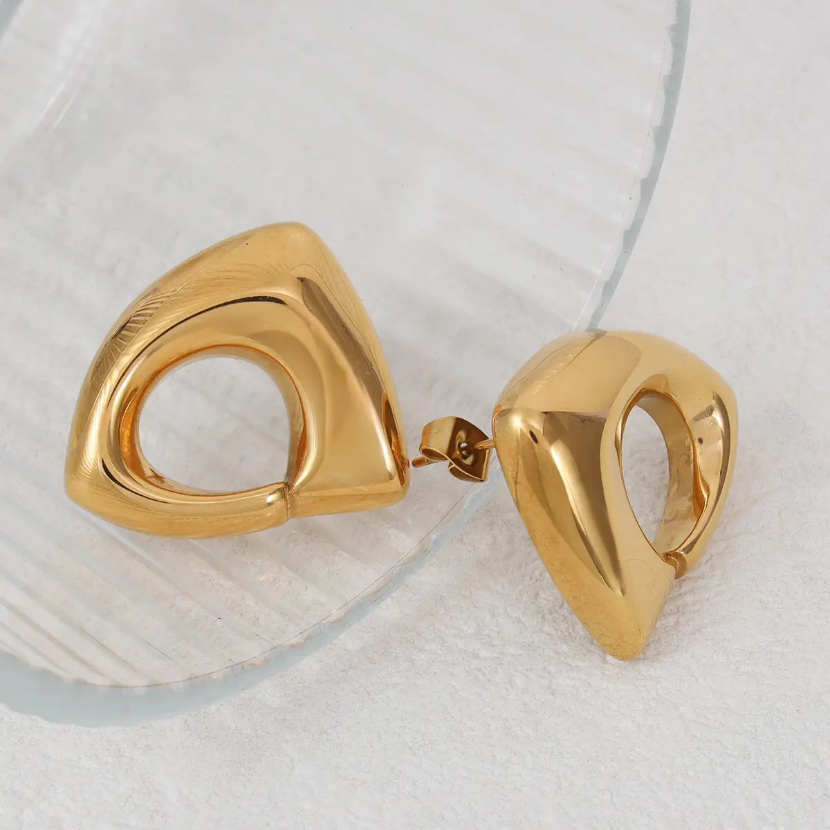 Geometric Gold Earrings