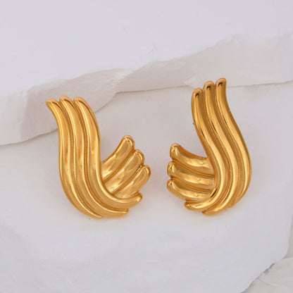 Wave Stud Earrings