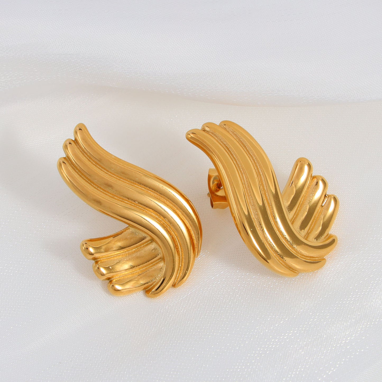 Wave Stud Earrings