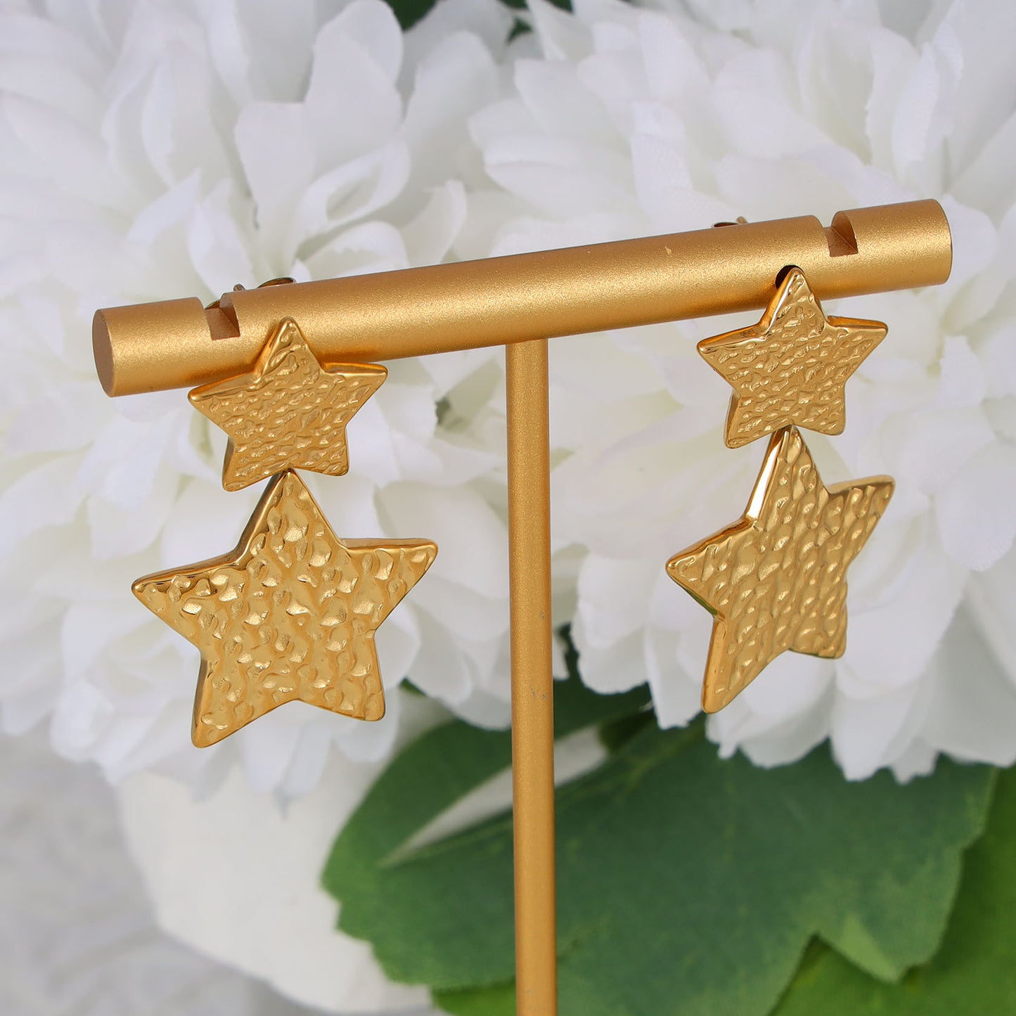 Texture Star Earrings