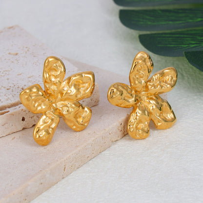 Five-petal Flower Earrings