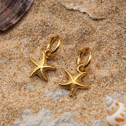Starfish Pendant Earrings