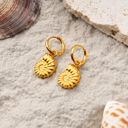 Conch Pendant Earrings