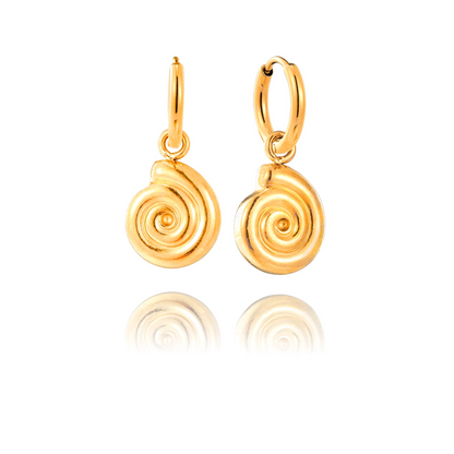 Snail Pendant Earrings