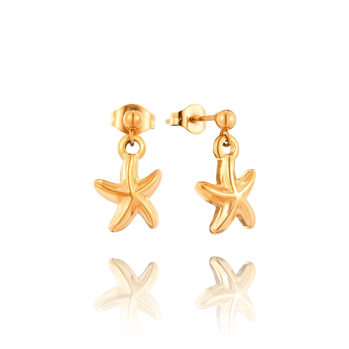 Starfish Pendant Stud Earring