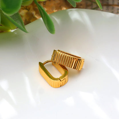 Textured Square Earrings