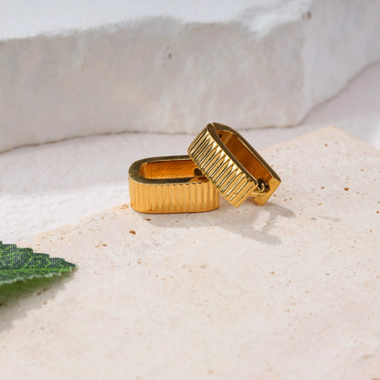 Textured Square Earrings