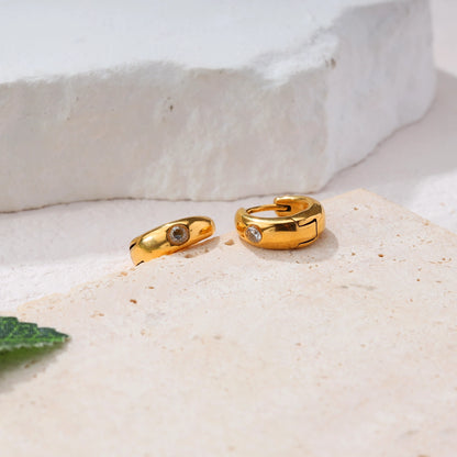 Mini Diamond Hoop Earrings