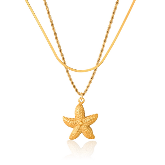 Double Starfish Necklace