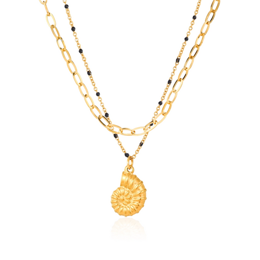 Conch Double Layered Necklace